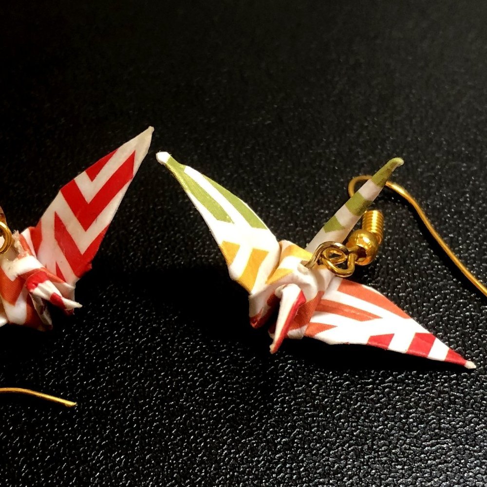 Origami Crane Earrings - HM